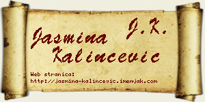 Jasmina Kalinčević vizit kartica
